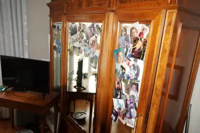 Armoire, Antique, Italian. Mirrored , Large, View more