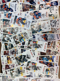 80s 90s Edmonton Oilers WEM Autographed POSTCARDS Showcase 305