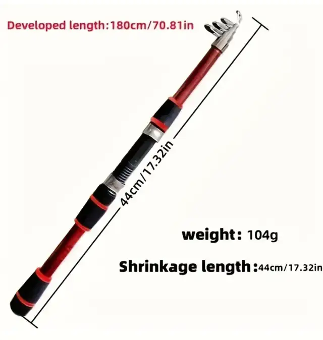 Fishing Rod Combo, NEW, Telescopic, Reel, Line, Lures, Bag in Other in Markham / York Region - Image 9