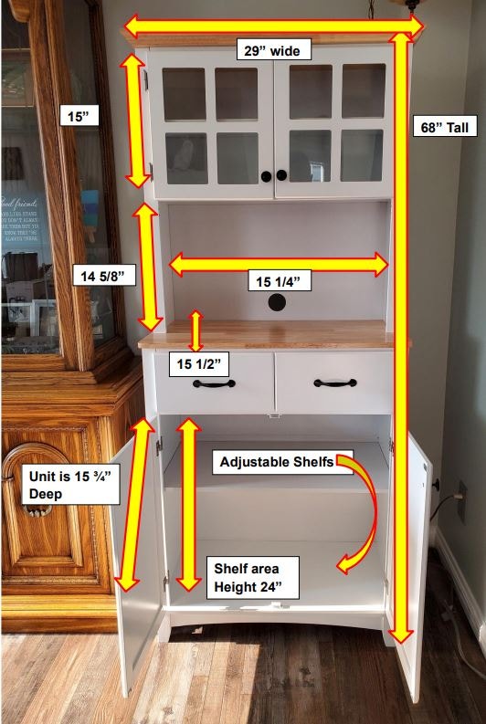 Coastal Style kitchen buffet and hutch. Hutches & Display