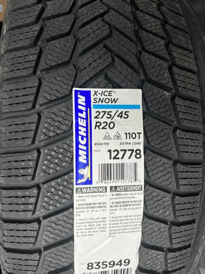 Brand new Michelin X-ICE Snow SUV Tires 275/45R20 110T winter tires Price is firm $1550 Fits： AUDI Q...