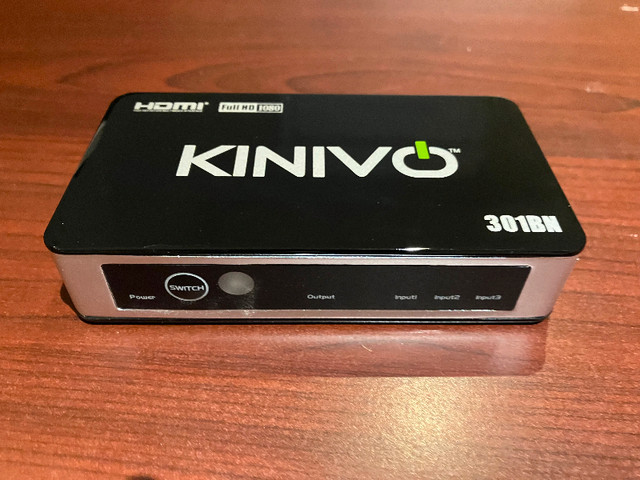 Kinivo 301BN HDMI Switch 3 ports in General Electronics in Longueuil / South Shore - Image 2