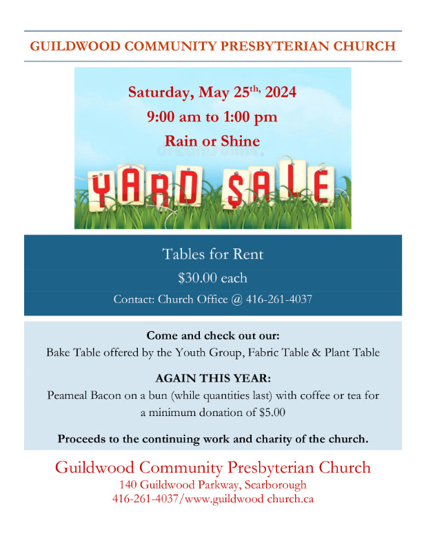 Guildwood Yard Sale Day - Sat. May 25th in Garage Sales in City of Toronto