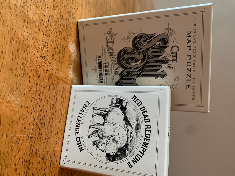 RDR2 Collector’s Box Challenge Coin and Saint Dani’s Puzzle Arts