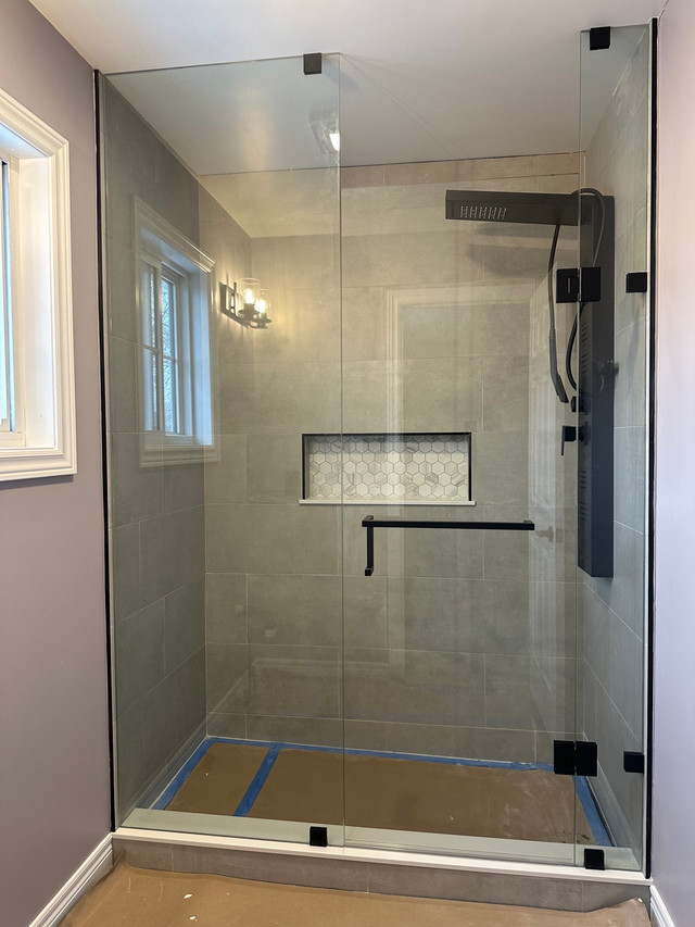 CUSTOM SHOWER GLASS DOORS ENCLOSURES OFFICE ENTRANCES RAILING in Plumbing, Sinks, Toilets & Showers in Cambridge