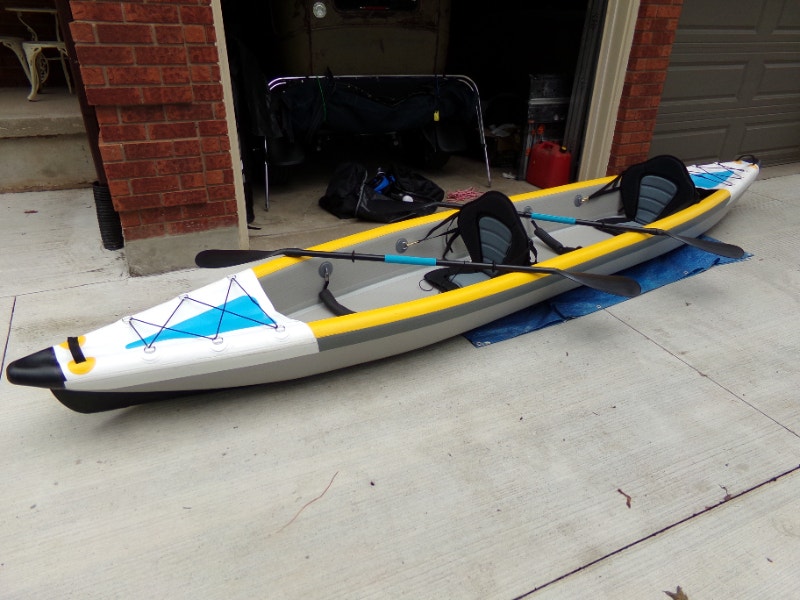 16" Dropstitch Inflatable Tandem Kayak Canoes, Kayaks & Paddles St