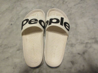 NEW Mens Size 5 White Lennon People Slide Shoe Sandal