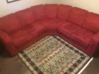 Free red sectional- pending pick