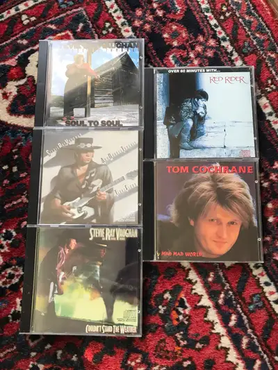 CD’S Stevie Ray Vaughan/Tom Cochrane, View more