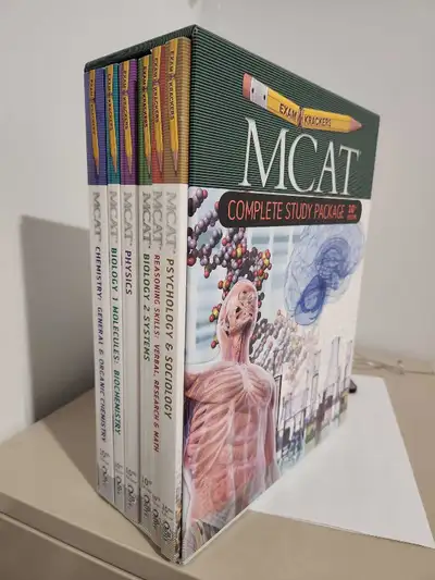 Complete study package of the Exam Krackers 10th edition MCAT prep books. Brand new condition. NO wr...