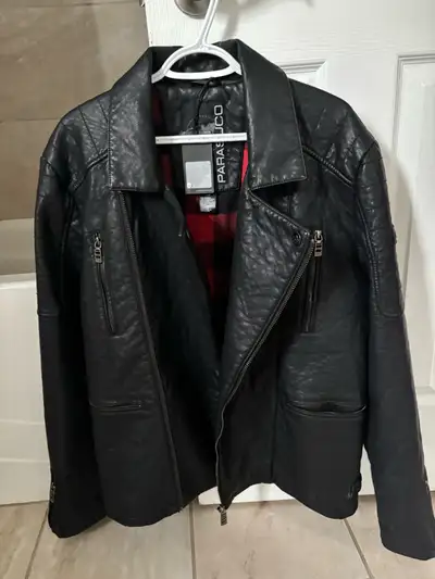 Brand New PARASUCCO Black Leather Jacket with Tags!!!, View more