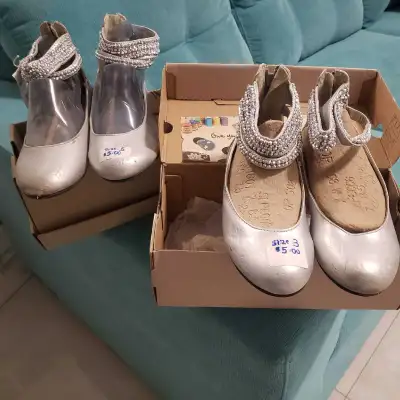 Beautiful Silver Girls shoes , View more