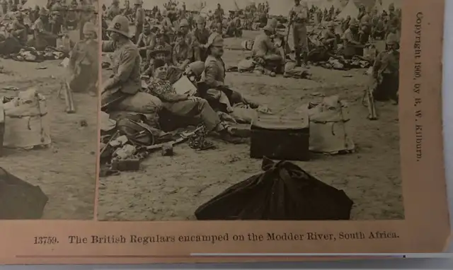 1900Boer War Battle of Modder River British Regulars Stereoview in Arts & Collectibles in North Bay - Image 5