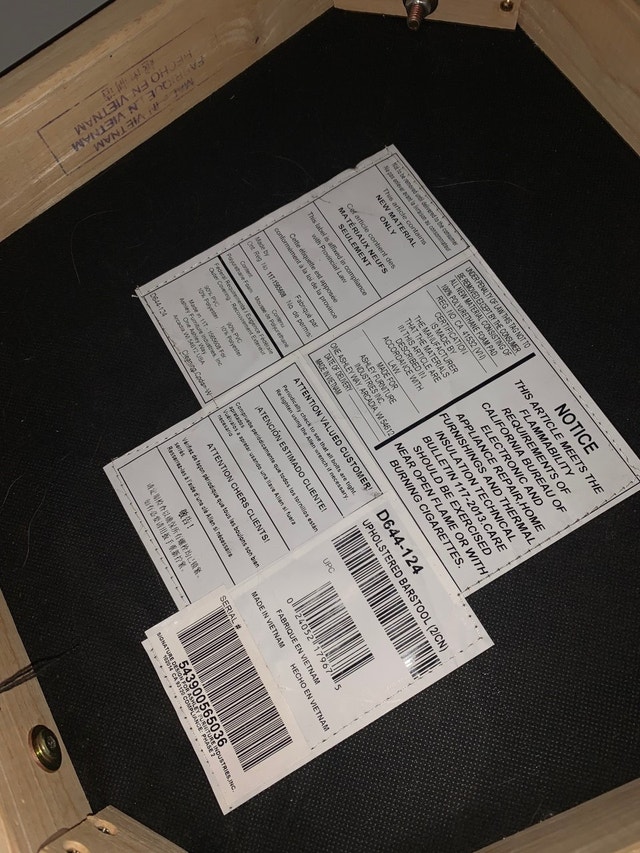 Set of 6 Ashley Furniture Upholstered Bar Stool chairs Dining Tables