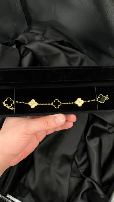 New Design Moissanite stone Silver yellow gold plated bracelet , View more