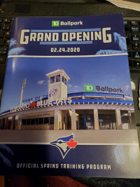 Toronto Blue Jay's Grand Opening  Spring Training Program 