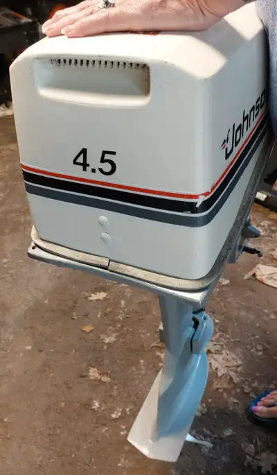 Square Back Scott Canoe - SOLD Still For Sale 4.5 hp Johnson Outboard Motor Excellent Condition Pric...
