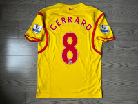 Liverpool Warrior Away Soccer Jersey 2014/2015 GERRARD #8