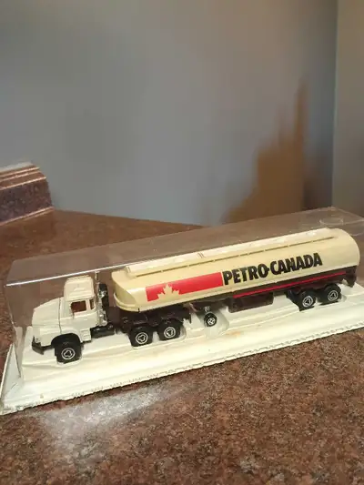 I'm offering a vintage 80's Petro-Canada tanker truck, a collectible diecast model in excellent cond...