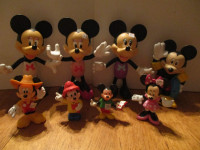 63 figurines  Mickey,Caillou etc...
