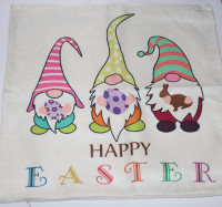 Easter Gnome 18x18" Pillow Covers 4Pcs