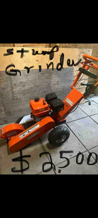Lawn tractor and stump grinder for sale 