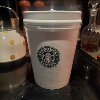 Starbucks to go cup Cookie  Jar or Canister 