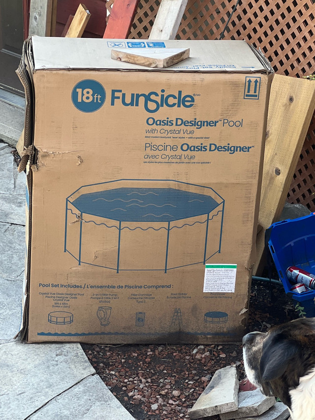 Funsicle 18 ft Crystal Vue Oasis in Hot Tubs & Pools in Sarnia - Image 2