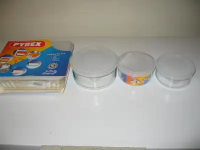 PYREX CLEAR GLASS STORAGE SET, View more