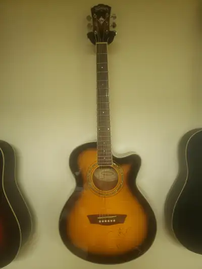 Washburn acoustic/electric cutaway signed by Pam Tillis, View more