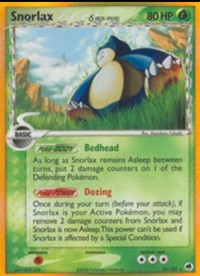 Pokemon Card Snorlax (Delta Species) EX Dragon Frontiers 10/101