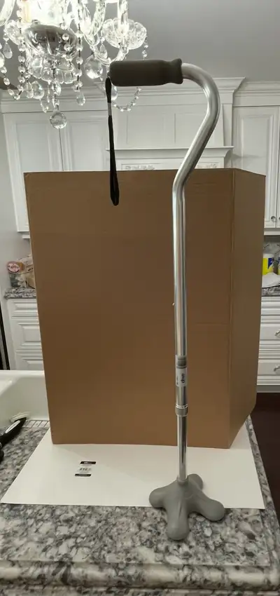 Drive walking cane with four pad tip with 3/4 inch pads, View more
