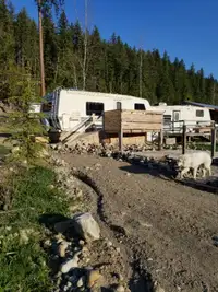 Fully equipped trailers for rent on acreage