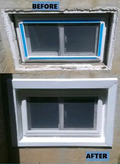 Reliance basement window install , View more