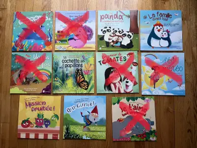 LIVRE ENFANT (4$chaque/18$ le lot de 5 livres), View more
