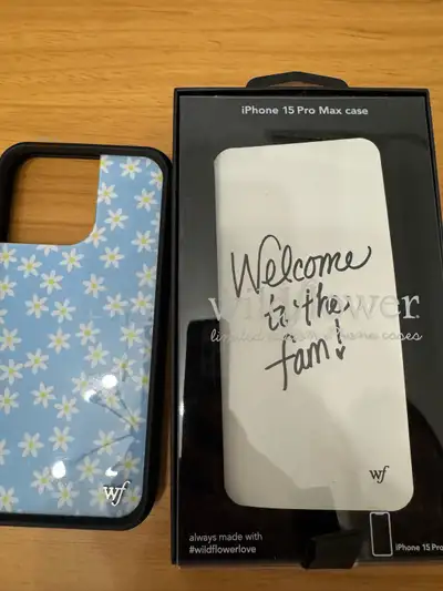 Wildflower iPhone 15 Pro Max case, View more