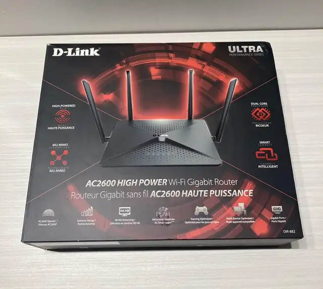 D-Link Ultra AC2600 High-Power Wi-Fi Gigabit Router in Networking in City of Toronto - Image 2