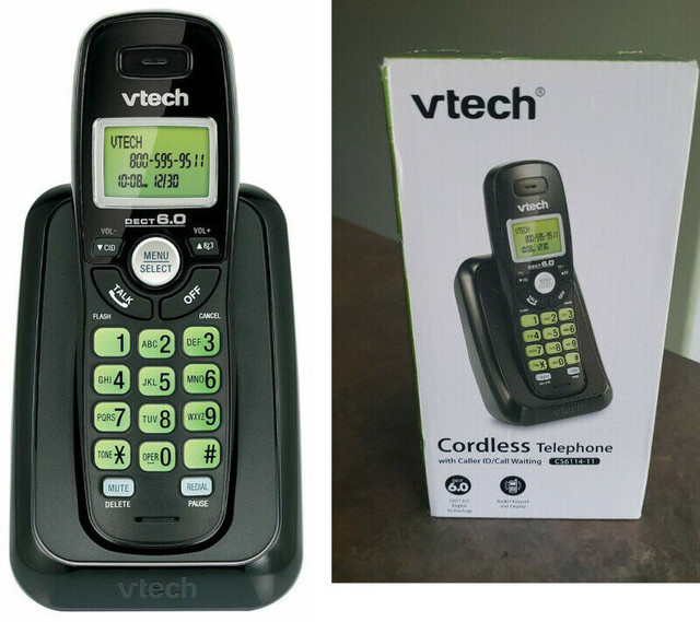 V-tech Vtech 6.0 Single Handset home Phone Caller id  Cordless in Home Phones & Answering Machines in City of Toronto
