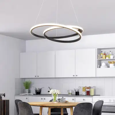 Tioolo Modern LED Chandelier, 36W Dimmable LED Pendant Light wit, View more