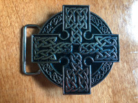 CELTIC CROSS BELT BUCKLE