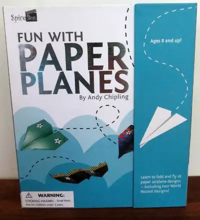 Fun With Paper Airplanes by Spice Box, brand new in sealed original package, for ages 8+, with manua...