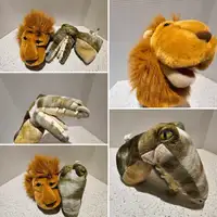 Animal planet hand puppets (lion & crocodile)