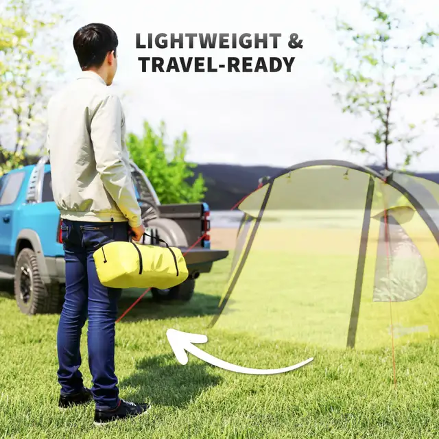 Outsunny 4 Person Camping Tent - Easy Set Up Dome Tent in Fishing, Camping & Outdoors in Markham / York Region - Image 7