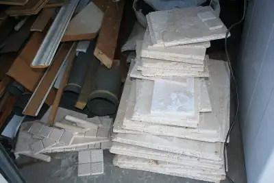 some tile flooring materials, tile cutter, View more