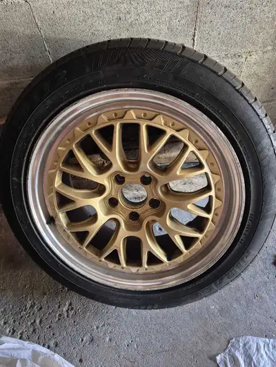 For sale are 4 tires with rims. They came off of a 2009 Nissan Rogue. They're high performance tires...