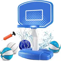 NEW: Adjustable Height Basketball Hoop for Swimming Pool