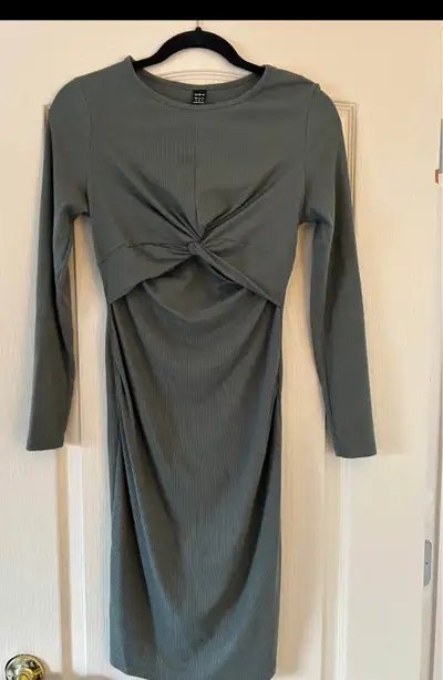 Maternity green dress long sleeve shirts small, View more