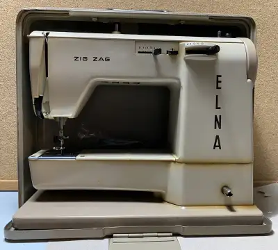 Old Elna Zigzag Sewing Machine for parts/restoration, View more