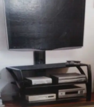 (NEW in box) TV/GLASS SHELF STAND, View more