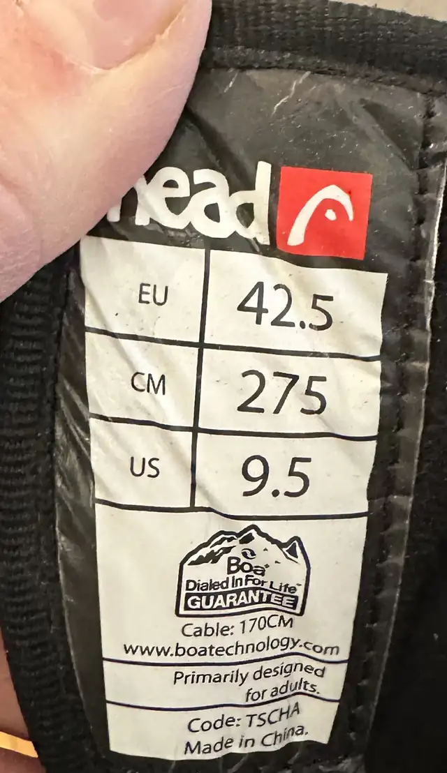 Snowboard Boots- Head Model 7  size US 9.5 in Snowboard in Calgary - Image 7